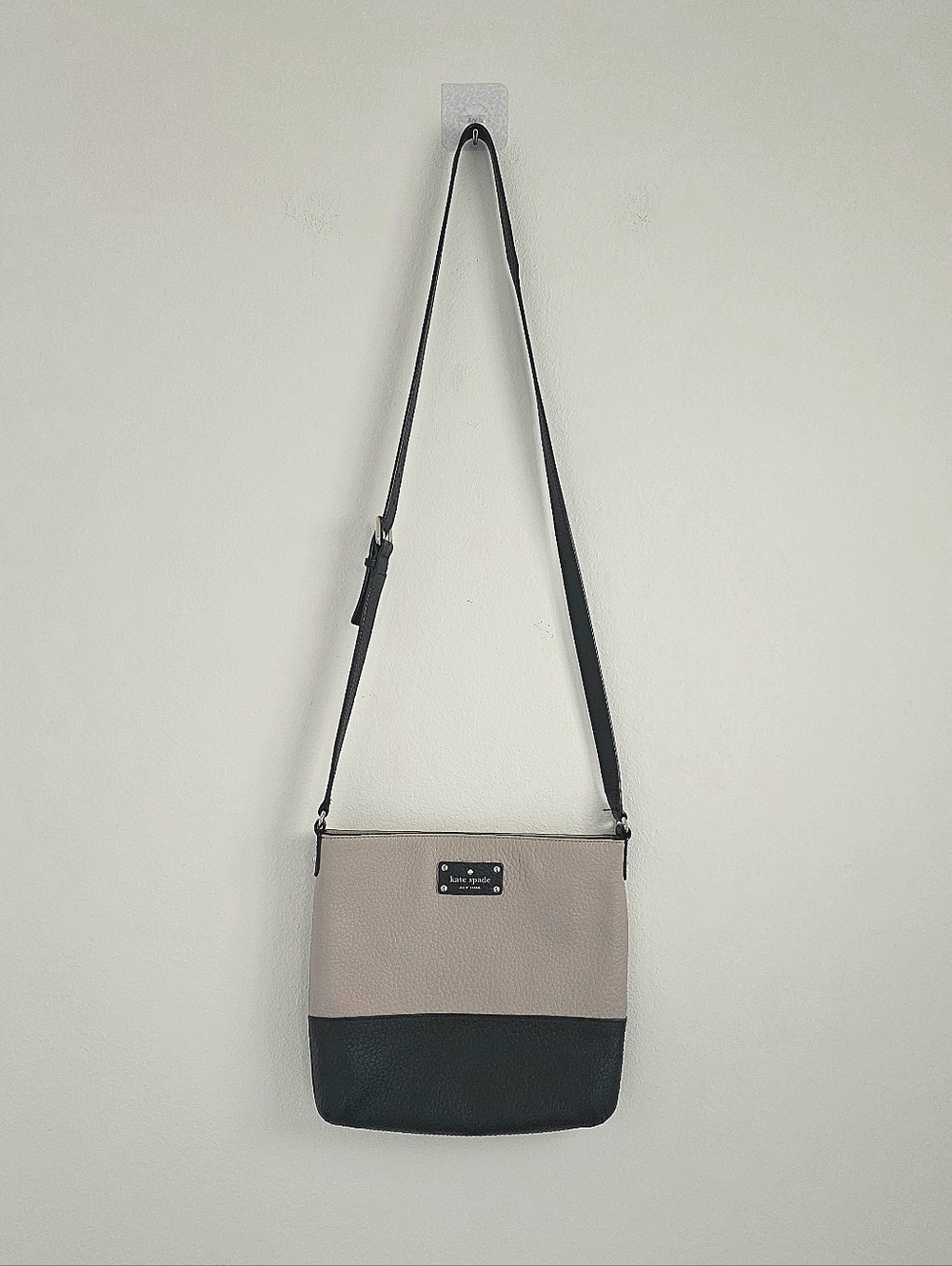 kate spade Pink and Black Leather Crossbody